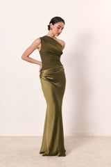 Marcelia Backless Hip Skirt Maxi Dress