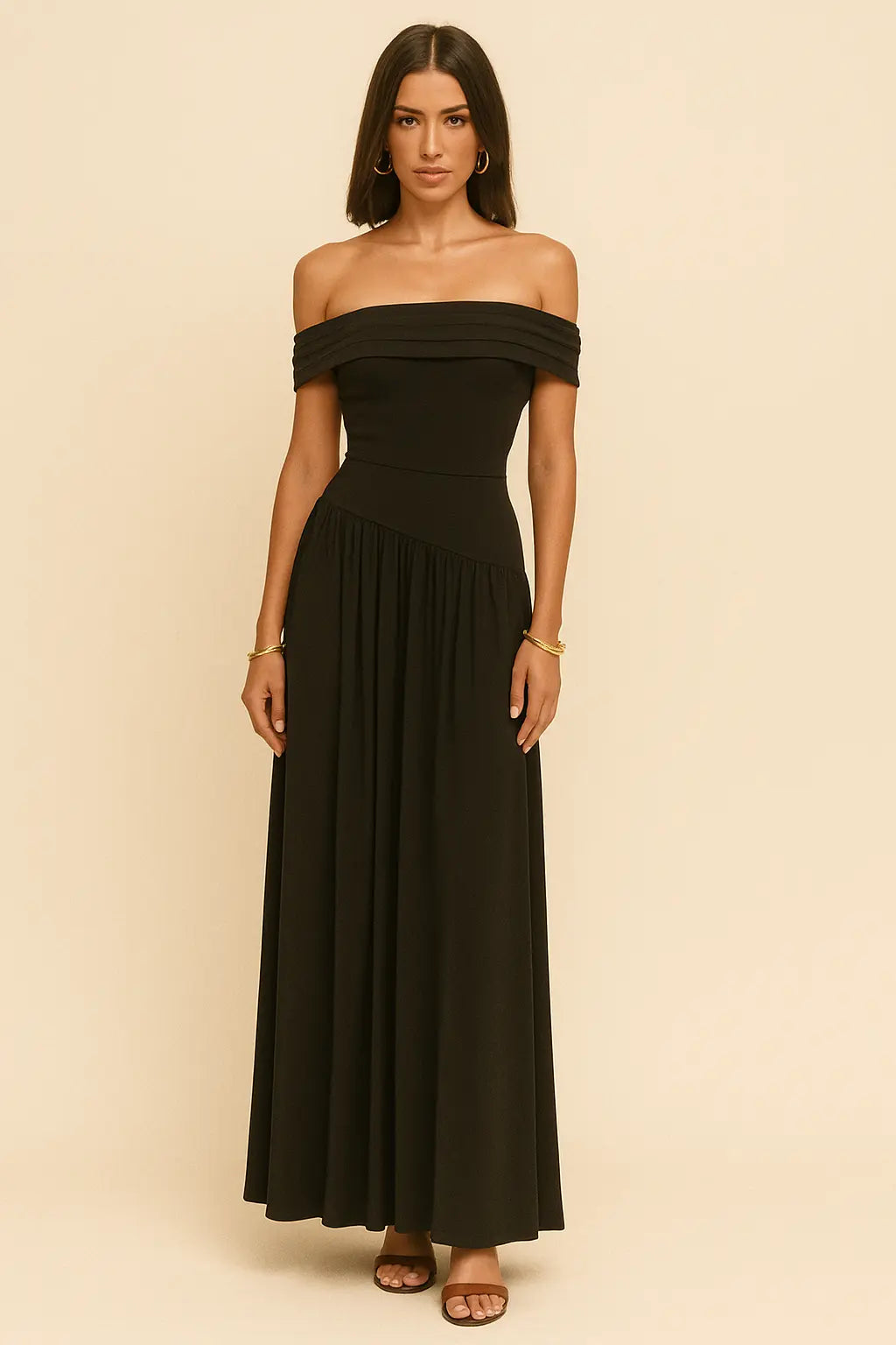 Aveline Off-The-Shoulder Tube Top Maxi Dress
