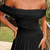 Aveline Off-The-Shoulder Tube Top Maxi Dress