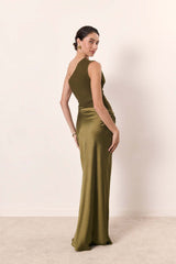 Marcelia Backless Hip Skirt Maxi Dress