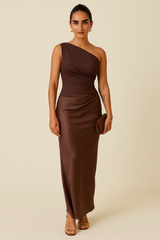 Marcelia Backless Hip Skirt Maxi Dress